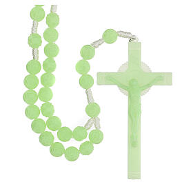 Rosary for wall with phosphorescent beads 16 mm