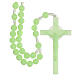 Rosary for wall with phosphorescent beads 16 mm s1
