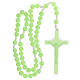 Wall rosary with phosphorescent rose beads 16 mm s4