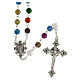 Rosary with multicolour acrylic beads 8mm s1