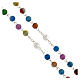 Rosary with multicolour acrylic beads 8mm s3