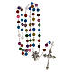 Rosary with multicolour acrylic beads 8mm s4