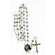 Rosary with multicolour crystal beads 8 mm s4