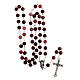 Rosary with amethyst glass beads 8 mm s4