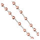 Glass rosary pink crystal beads 8 mm s3