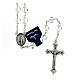 Rosary with transparent crystal beads 8 mm s1