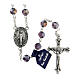 Rosary with amethyst crystal beads 8 mm s1