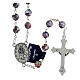 Crystal rosary in amethyst color 8 mm s2