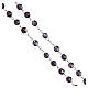 Crystal rosary in amethyst color 8 mm s3