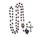 Crystal rosary in amethyst color 8 mm s4