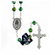 Rosary with green crystal beads 8 mm s2