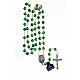 Rosary with green crystal beads 8 mm s4