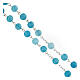 Rosary with light blue crystal beads 8 mm s3