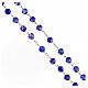 Rosary with dark blue crystal beads 8 mm s3