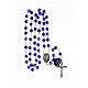 Rosary with dark blue crystal beads 8 mm s4