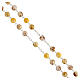 Rosary with yellow glass beads 8 mm s3
