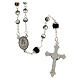 Rosary with gray glass beads 6 mm s2