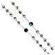 Rosary with gray glass beads 6 mm s3