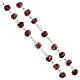 Rosary amethyst crystal beads with roses 10x8 mm s4