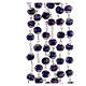 Rosary blue crystal beads with roses 10x8 mm s3