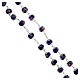 Rosary blue crystal beads with roses 10x8 mm s4