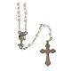 First Communion rosary box holder and imitation pearl rosary 4 mm s4