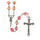 Rosary with red acrylic beads 8 mm s1