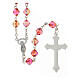Rosary with red acrylic beads 8 mm s2