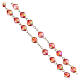 Rosary with red acrylic beads 8 mm s3