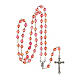 Rosary with red acrylic beads 8 mm s4