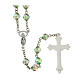Rosary with green acrylic beads 8 mm s2
