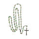 Rosary with green acrylic beads 8 mm s4