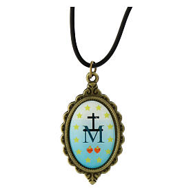 Our Lady of Miracles medal on a string