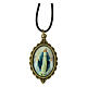 Miraculous Mary medal cord necklace s1