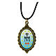 Miraculous Mary medal cord necklace s2