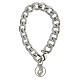 Bracciale Medaglia acciaio Madonna profilo s1