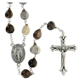 Rosary beads with Job's tears 10 mm in acrylic box