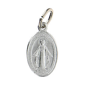Miraculous Medal in silver aluminum 14x10 mm
