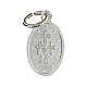 Miraculous Medal with clear blue enamel 14x10 mm aluminium s2