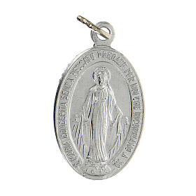 Virgin Mary Miraculous medal in anodized aluminum 22x15 mm