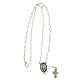 Rosary with 4 mm glass beads, Miraculous Medal and cross s3