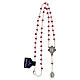 Girocollo rosario 4 decine cristallo rosso 4 mm Miracolosa s3
