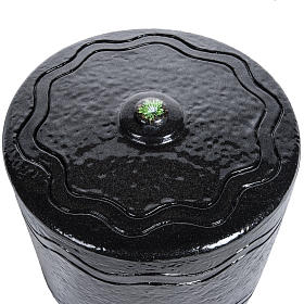 Grabartikel: Graburne aus Marmor schwarze Ausschmückung