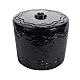 Cremation urn in marble with black decoration s1
