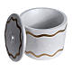 Cremation urn, synthetic marble with golden iridescent finish s3