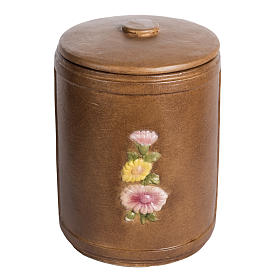 Articles funéraires: Urne funéraire marbre décor florale