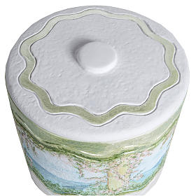 Grabartikel: Aschenurne handdekoriert, synthetischer Marmor