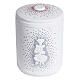 Cremation urn in synthetic marble with crystals s1