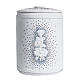 Cremation urn in synthetic marble with crystals s4