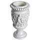 Vase for flowers in marble dust, iridescent s2